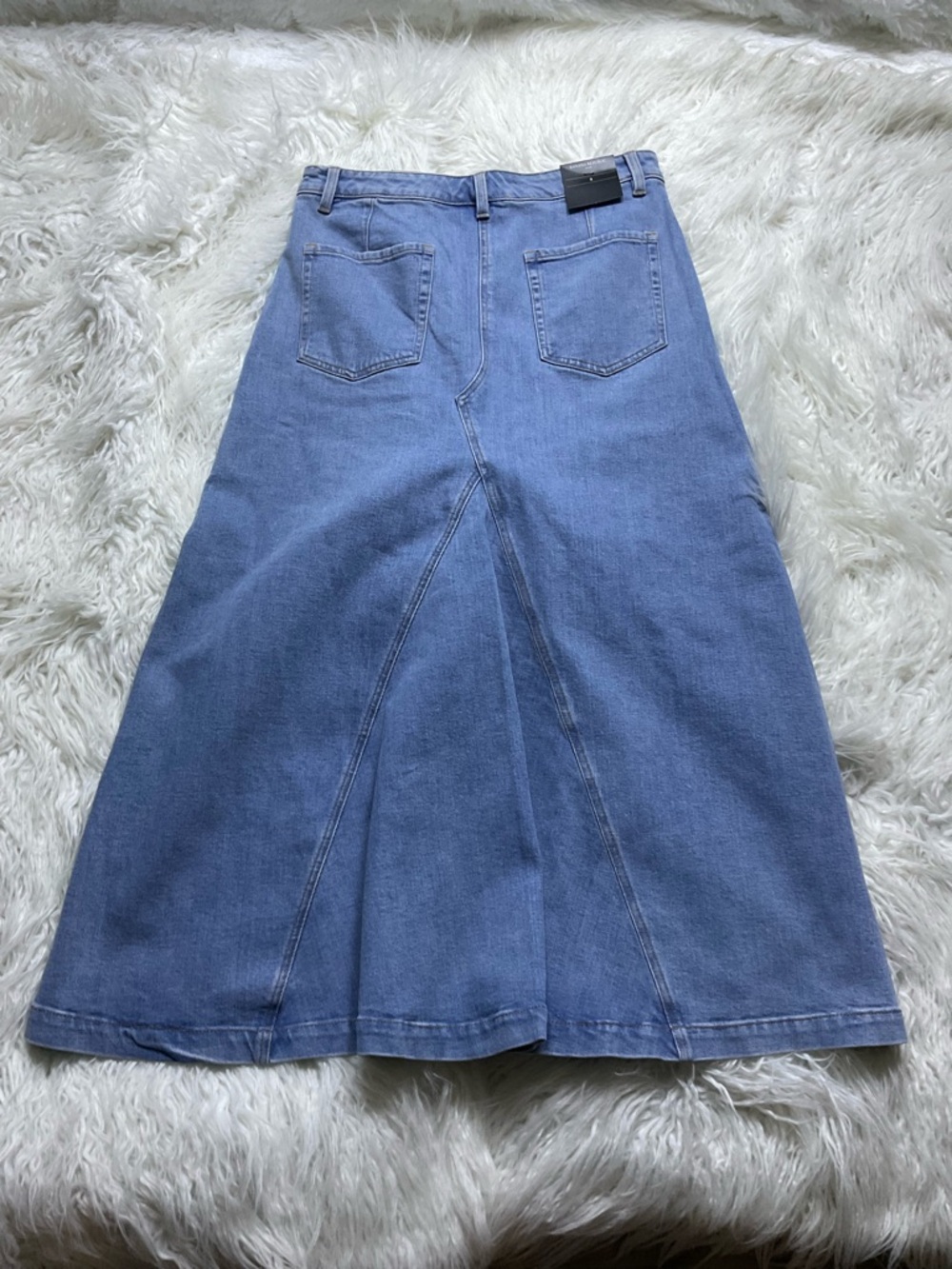 NWT Banana Republic Center Split Classic Denim Maxi Skirt - Picture 5 of 5